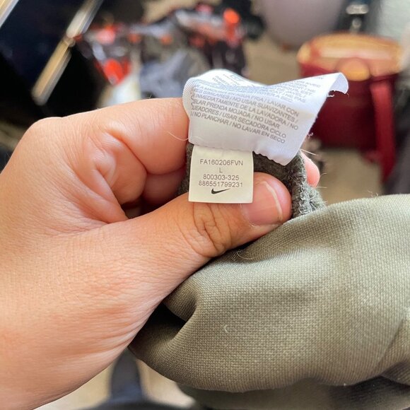 Nike Olive Green Graphic Print Men's Sweater - Picture 5 of 5